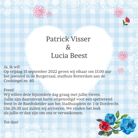 Kaart binnenkant