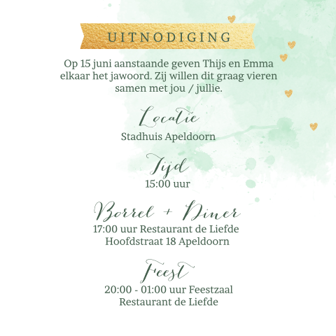 Kaart binnenkant