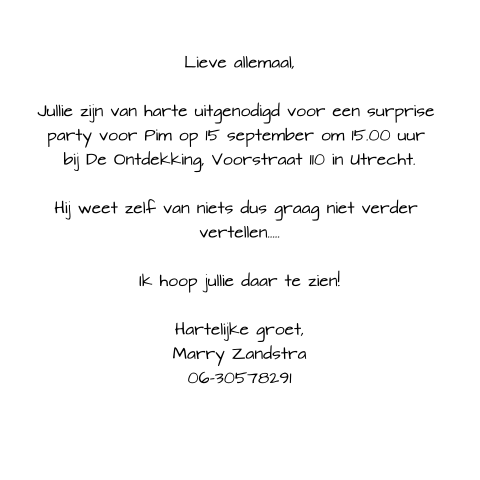 Kaart binnenkant