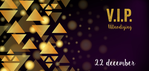 Langwerpige VIP ticket uitnodiging