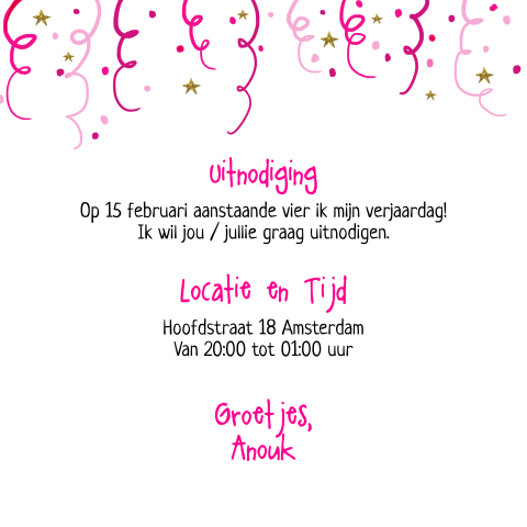 Kaart binnenkant