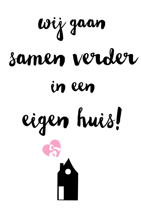 verhuiskaartje wij gaan samen verder