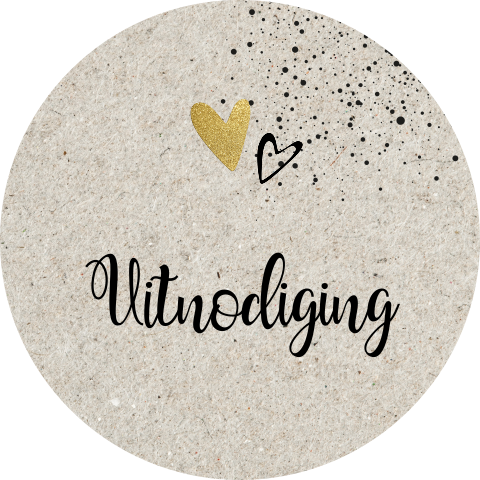Uitnodiging sluitzegel in kraft-look