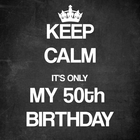 Keep Calm uitnodiging 50 jaar