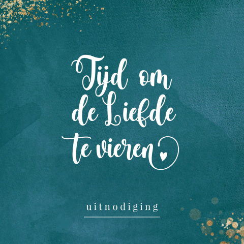 Uitnodiging tijd om de liefde te vieren