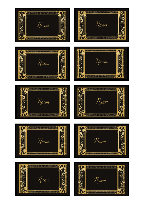 Naamkaartjes Great Gatsby stijl