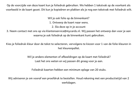 Kaart binnenkant