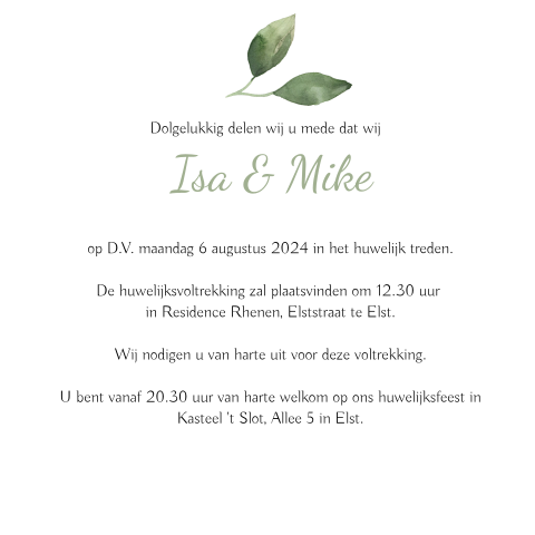 Kaart binnenkant