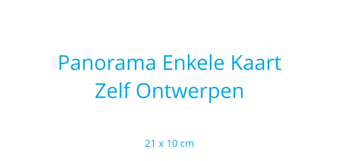 Langwerpige liggende kaart ontwerpen