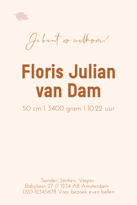 Kaart binnenkant
