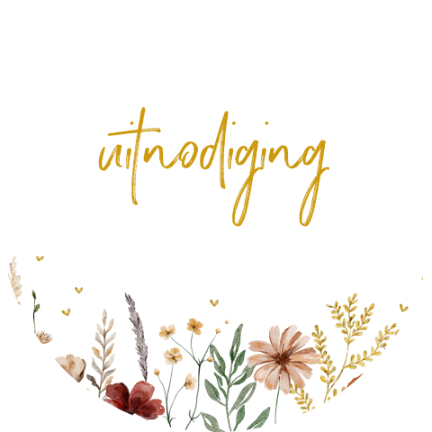 Sticker met veldbloemen