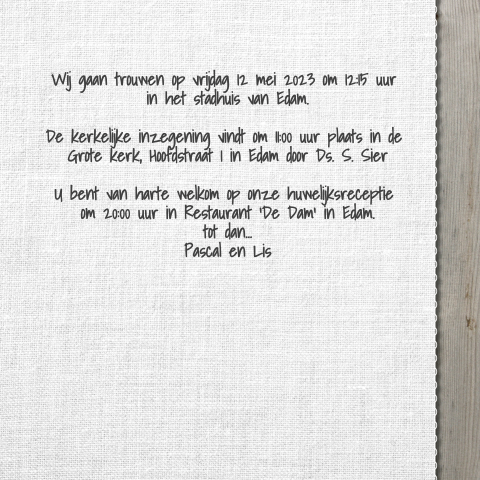 Kaart binnenkant