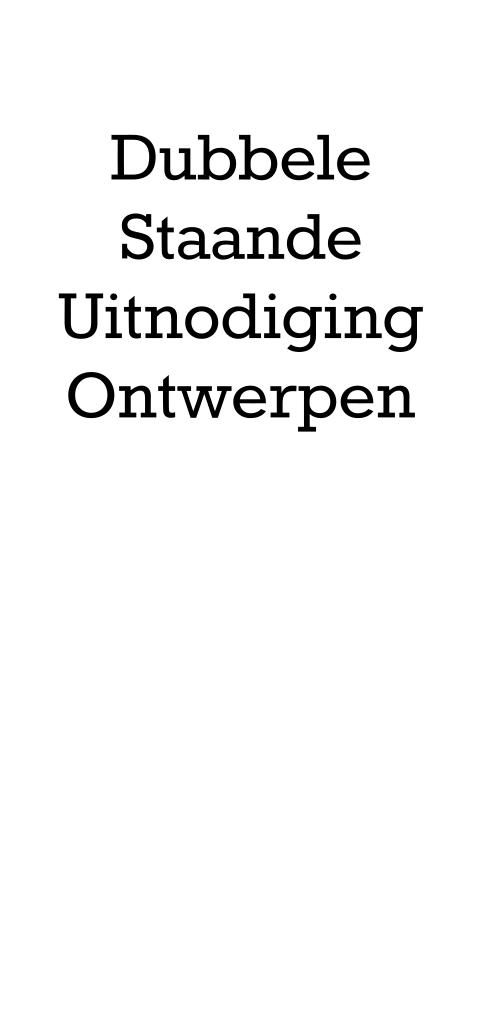 Langwerpige uitnodigingskaart ontwerpen