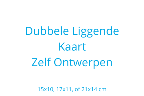 Dubbele Liggende Kaart Ontwerpen