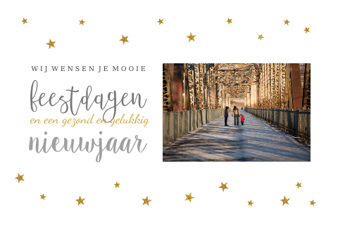 Kerstkaart sterretjes foto