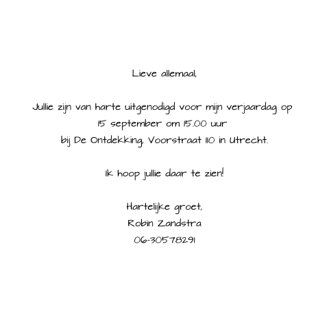 Kaart binnenkant