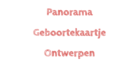 Langwerpig geboortekaartje ontwerpen