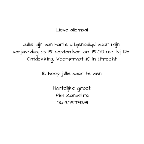Kaart binnenkant