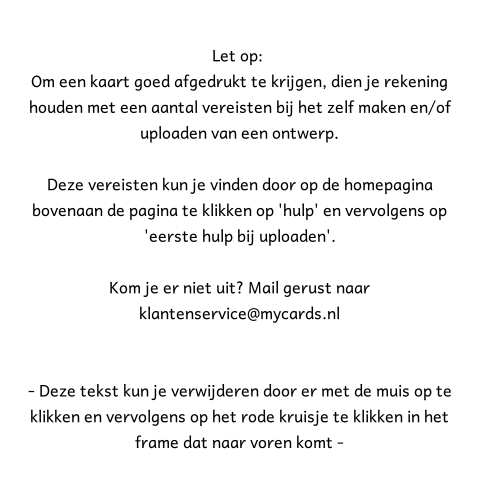 Kaart binnenkant