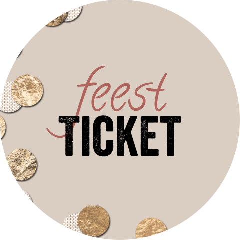 sluitzegels feest ticket