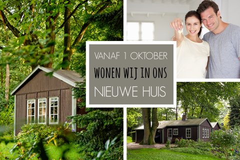 Verhuiskaart fotocollage voor eigen foto
