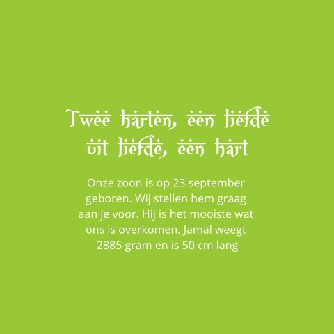 Kaart binnenkant