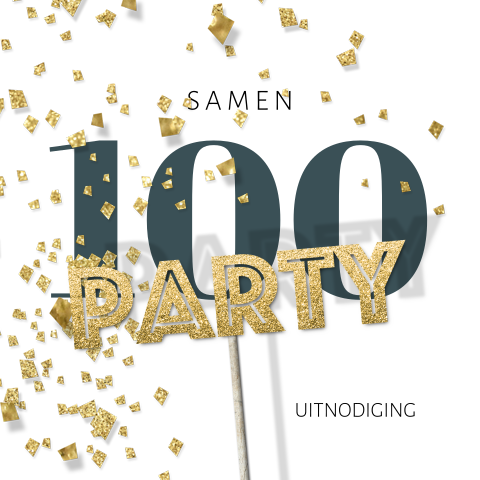 Feestelijke uitnodiging voor een dubbel feest