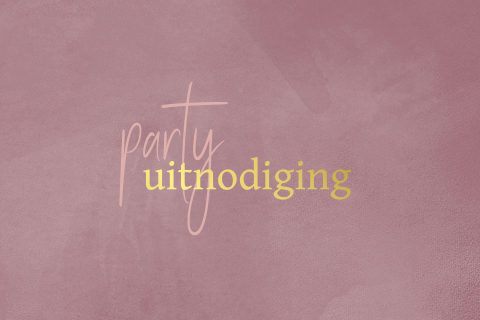 Moderne uitnodiging vrouw voor een feestje