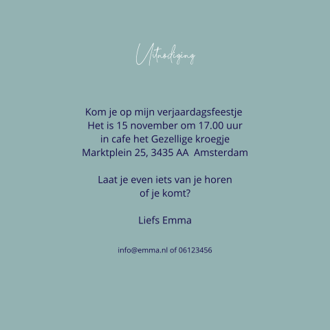 Kaart binnenkant