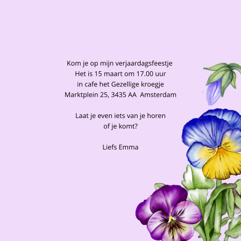 Kaart binnenkant