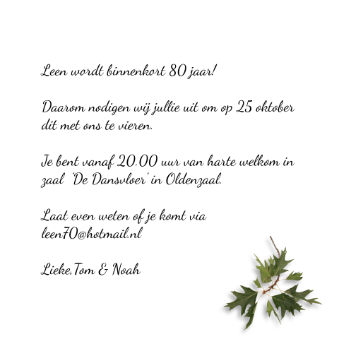 Kaart binnenkant