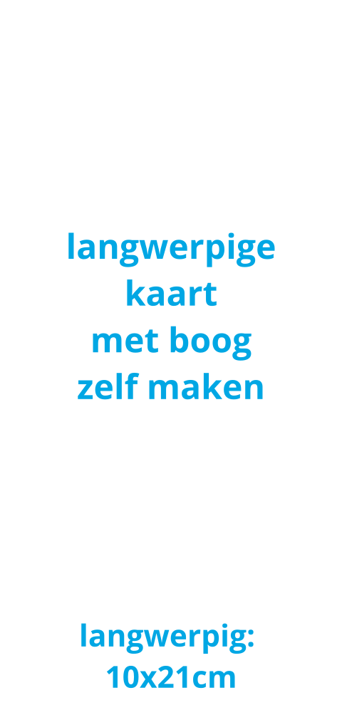 Langwerpige kaart boog zelf maken