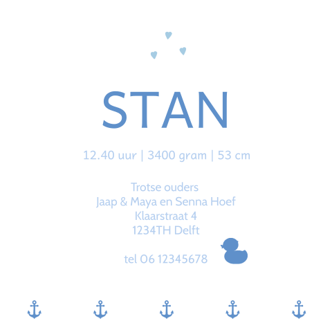 Kaart binnenkant