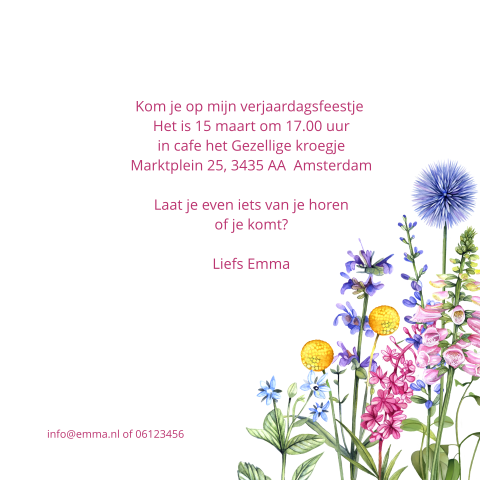 Kaart binnenkant