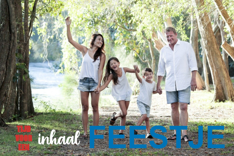 Kaart maken uitnodiging inhaal 3 DUBBEL feestje