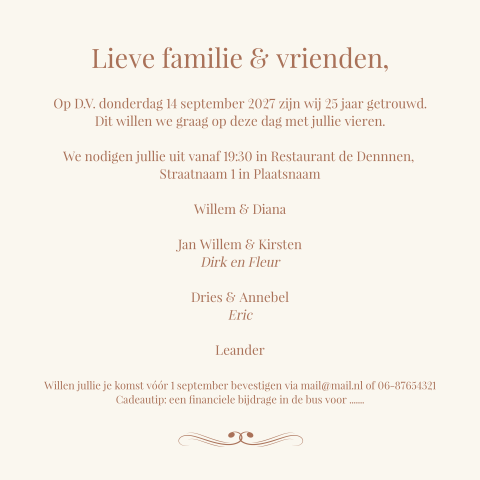 Kaart binnenkant