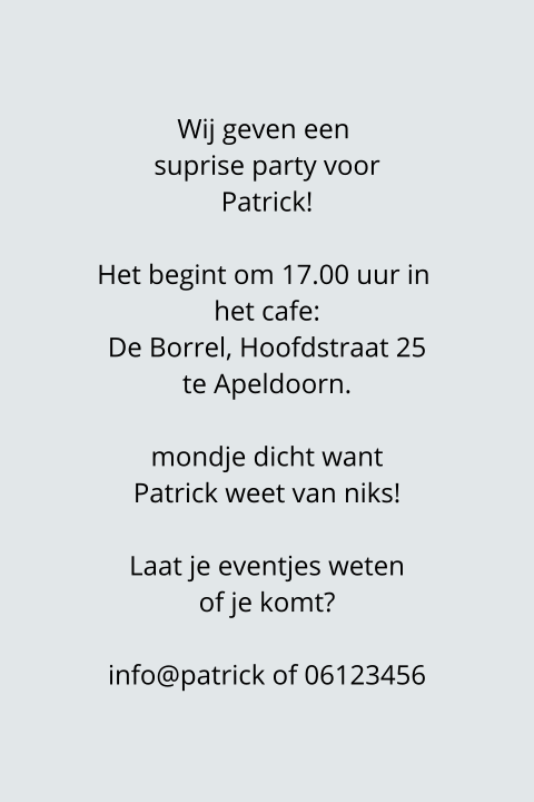 Kaart binnenkant