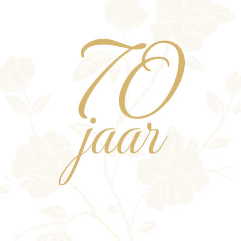 Uitnodiging verjaardag 70 jaar vrouw