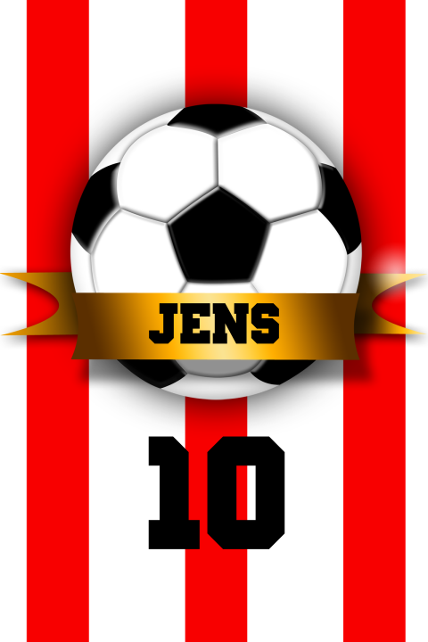 Uitnodiging 10 jaar kinder feestjes jongens voetbal tenue