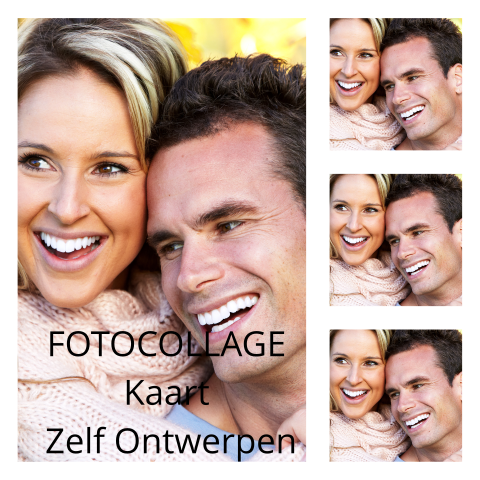 Fotokaart met fotocollage zelf ontwerpen