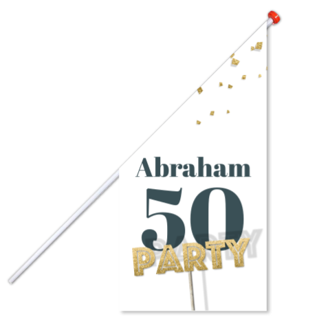 Vlag abraham 50 jaar feest verjaardag party