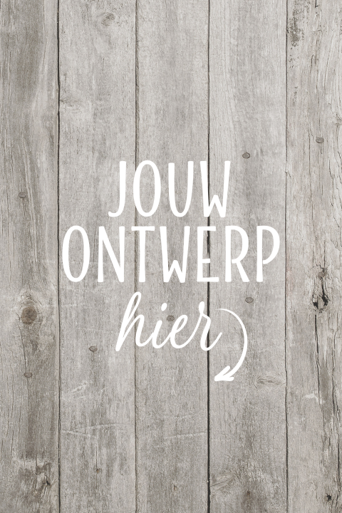 Hout kaart zelf maken staand