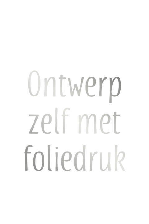 Blanco dubbele staande kaart met 2 kanten foliedruk
