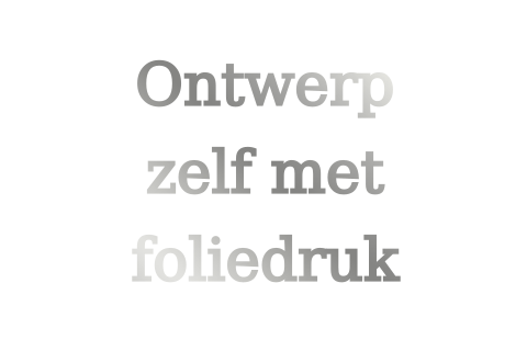 Blanco dubbele kaart met voorkant en achterkant foliedruk