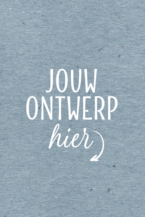 Zelf kaarten ontwerpen staand donker blauw