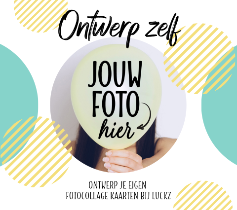 Vrolijke kaart bestellen met foto