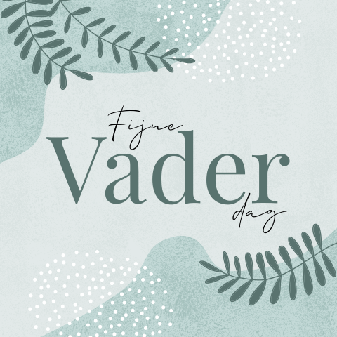 Vaderdag kaart botanisch waterverf
