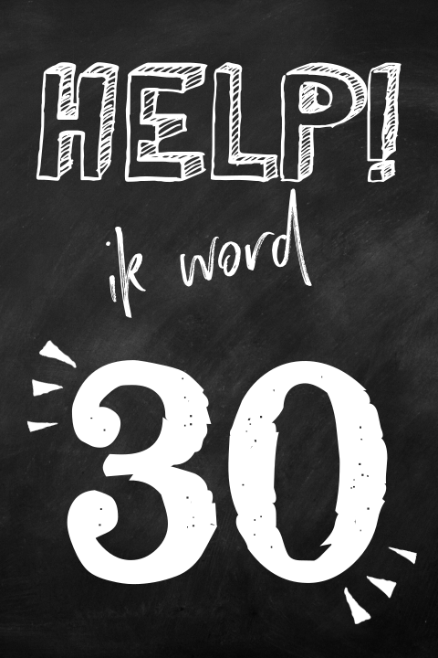 Grappige uitnodiging help ik word 30