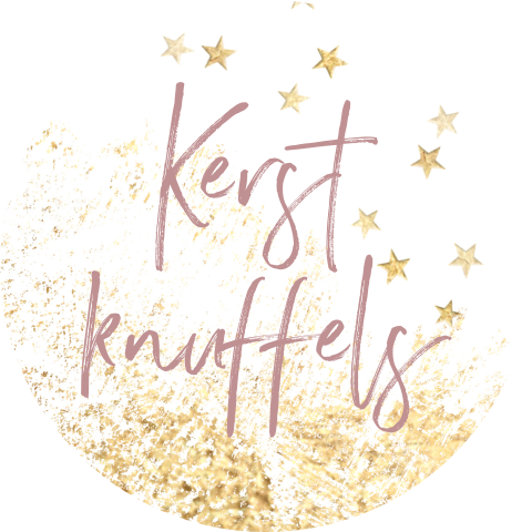 Sluitzegels kerst knuffels met sterretjes goud wit