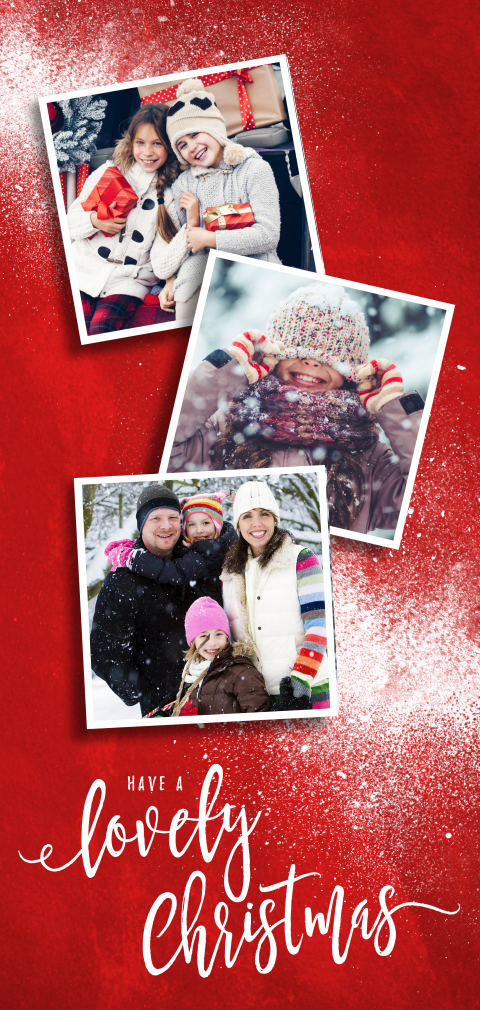Mooie kerstkaart fotocollage